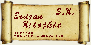 Srđan Milojkić vizit kartica